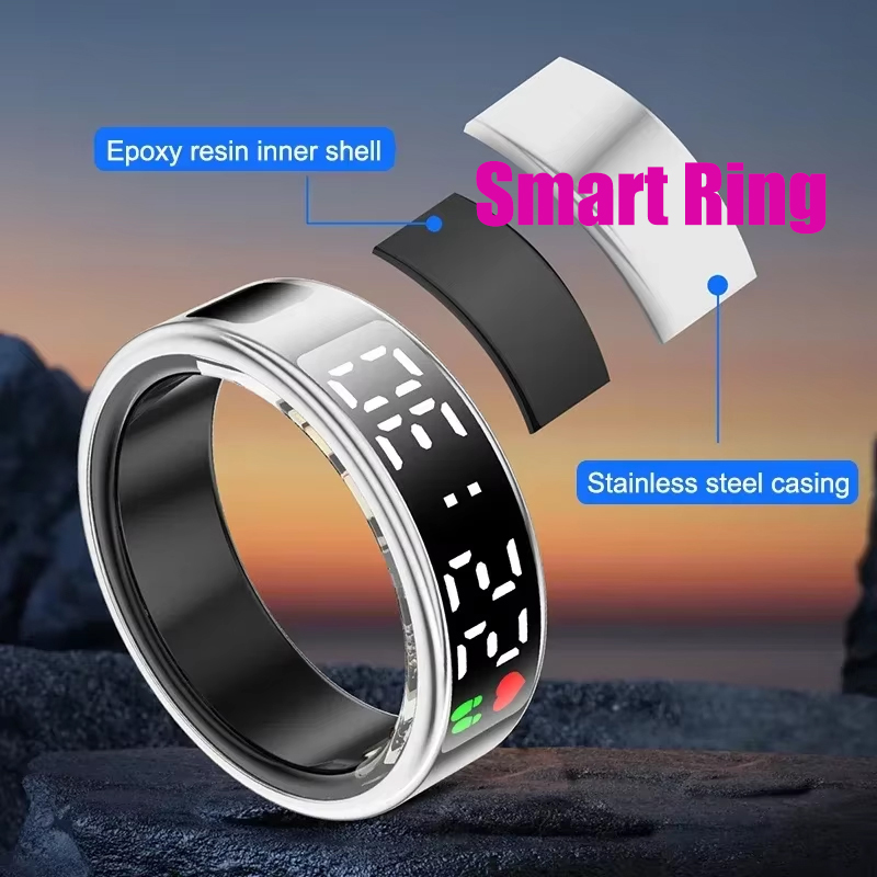 Gymnastic Ring - Fitness Sleep Smart Ring LED Display